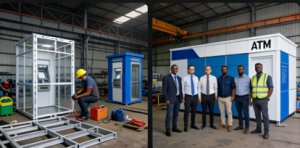 ATM kiosks in malls, petrol stations, campus, and government offices