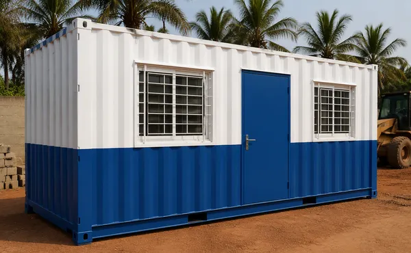 20ft porta cabin site office cluster Lekki Lagos — RapidCabin