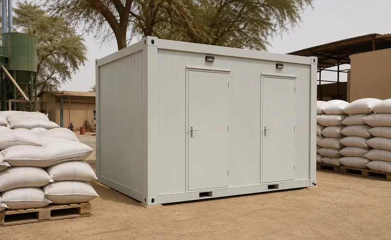 Portable office and storage cabin delivered to Kano Nigeria